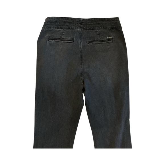 Anne Klein Black Bootcut Jeans Women’s Size 12 Stretch Classic Dressy Denim - Picture 6 of 7